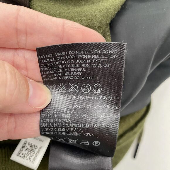 Y-3 Yohji Yamamoto Pants Mens Large Green Wool Snap Button Joggers FW57944 - Picture 11 of 12